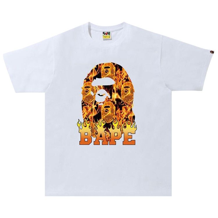 Футболка BAPE Bape Ape Head Flame Tee White/Orange, White/Orange
Футболка BAPE Bape Ape Head Flame Tee White/Orange, White/Orange