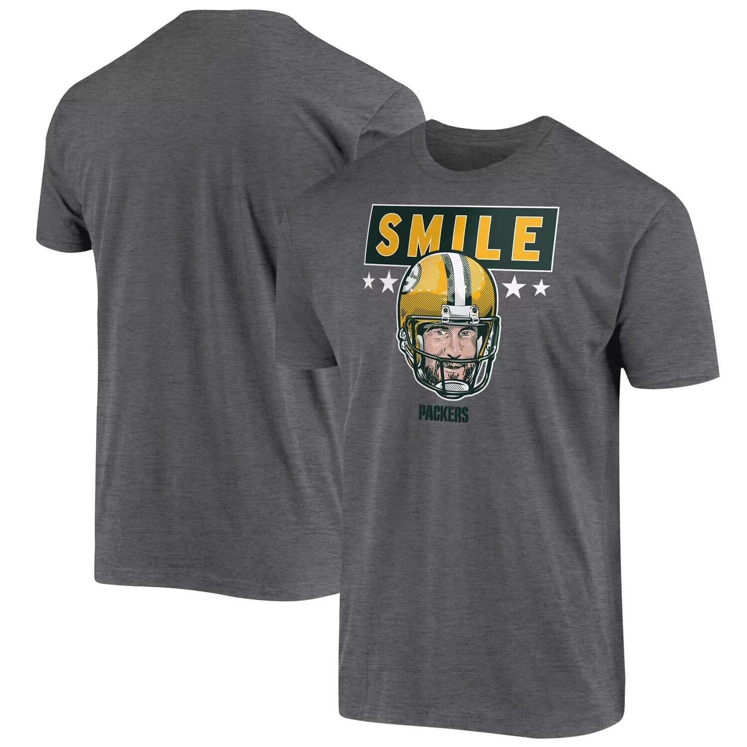 Мужская серая футболка Green Bay Packers Smile Aaron Rodgers, Серый, Мужская серая футболка Green Bay Packers Smile Aaron Rodgers
Мужская серая футболка Green Bay Packers Smile Aaron Rodgers, Серый, Мужская серая футболка Green Bay Packers Smile Aaron Rodgers