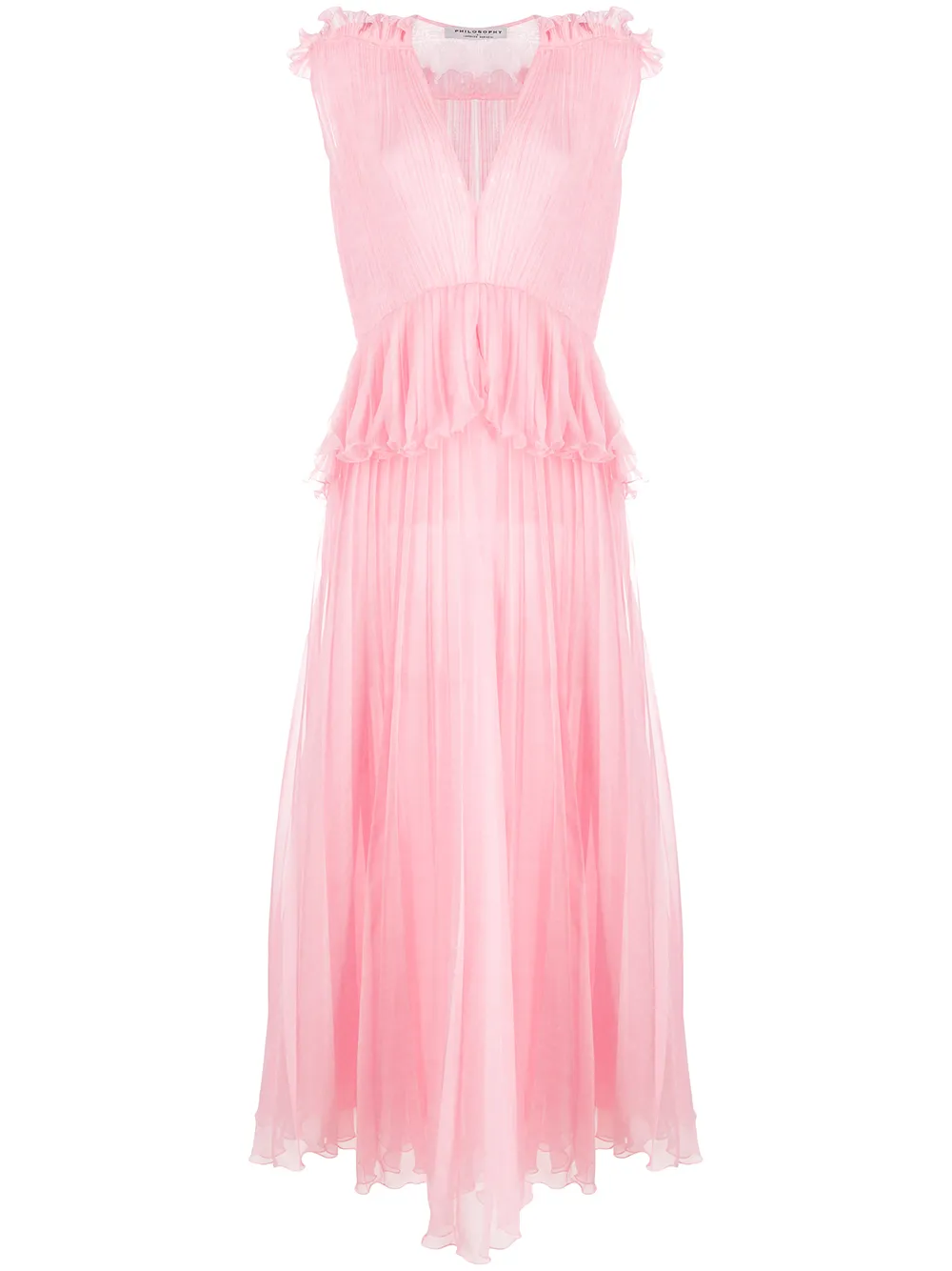 Плиссированное платье макси без рукавов Philosophy Di Lorenzo Serafini, розовый
Плиссированное платье макси без рукавов Philosophy Di Lorenzo Serafini, розовый