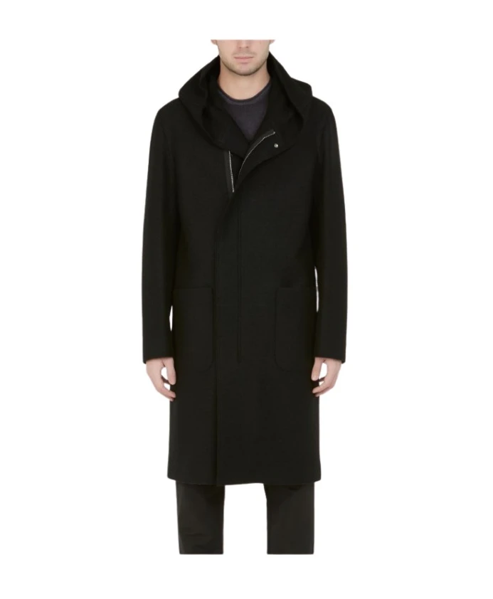 Мужское шерстяное пальто черного цвета Paolo Pecora, черный
Мужское шерстяное пальто черного цвета Paolo Pecora, черный