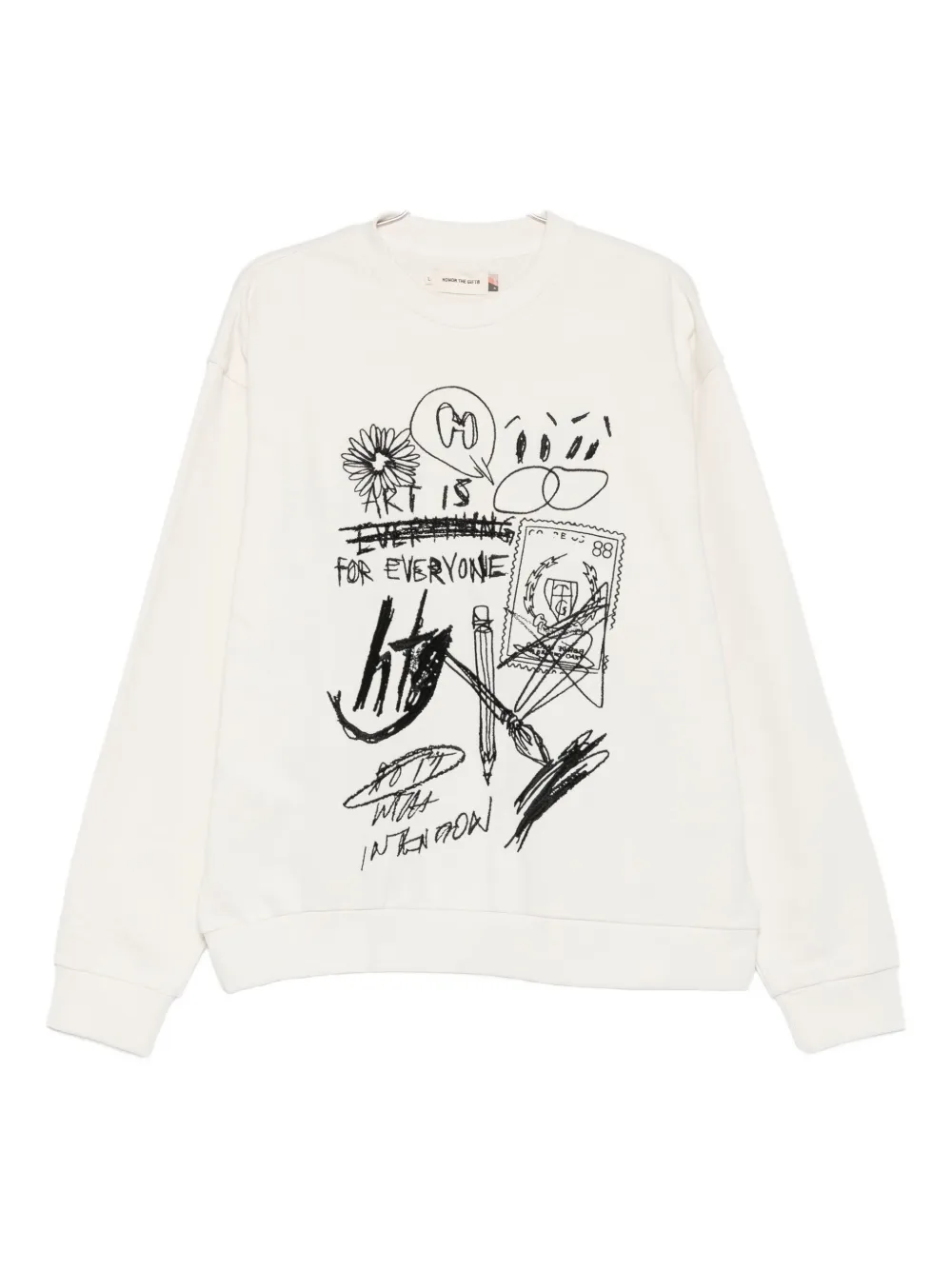 Свитшот с графическим принтом Honor The Gift, белый
Свитшот с графическим принтом Honor The Gift, белый