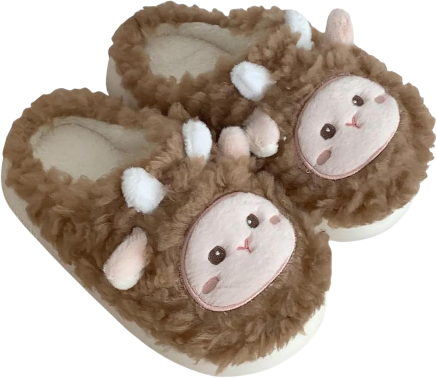 Тапочки HengQiu с изображением овец, милые женские тапочки, теплые зимние тапочки, уютные плюшевые домашние хлопковые тапочки, коричневый
Тапочки HengQiu с изображением овец, милые женские тапочки, теплые зимние тапочки, уютные плюшевые домашние хлопковые тапочки, коричневый