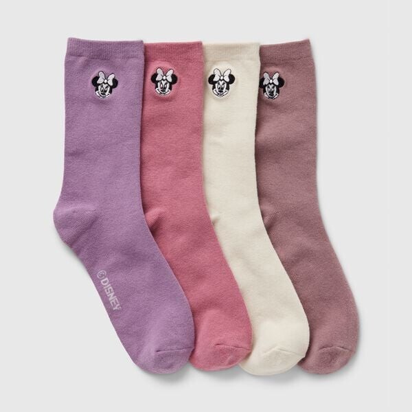 Упаковка из четырех пар коротких носков с вышивкой минни маус Gap, белый
Упаковка из четырех пар коротких носков с вышивкой минни маус Gap, белый