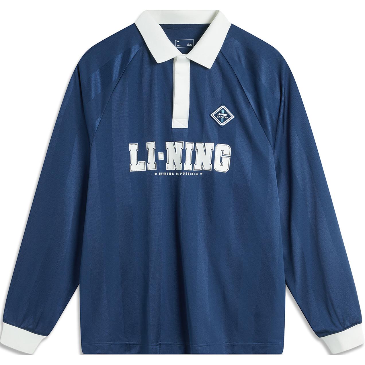 LiNing Футболка поло мужская из коллекции Sports Life, темно-синяя простая
LiNing Футболка поло мужская из коллекции Sports Life, темно-синяя простая