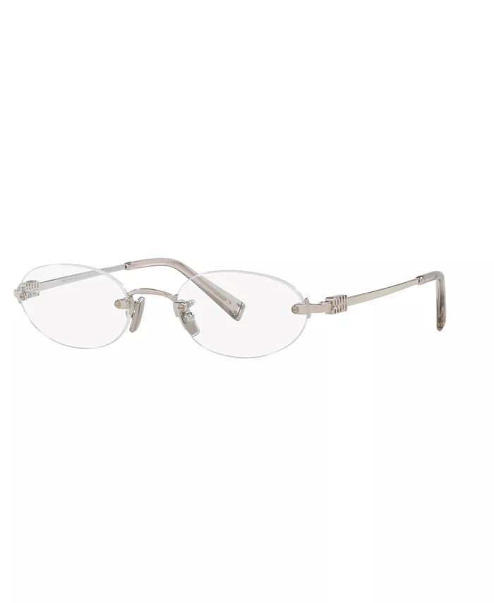 Женские овальные очки, MU 53WV MIU MIU, серебряный
Женские овальные очки, MU 53WV MIU MIU, серебряный