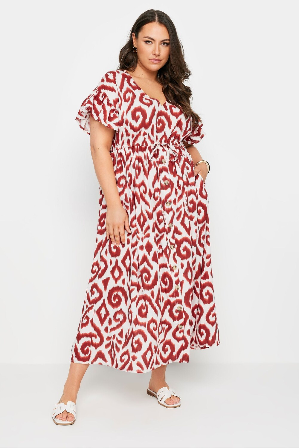 Платье макси в стиле бохо Yours Curve, красный
Платье макси в стиле бохо Yours Curve, красный