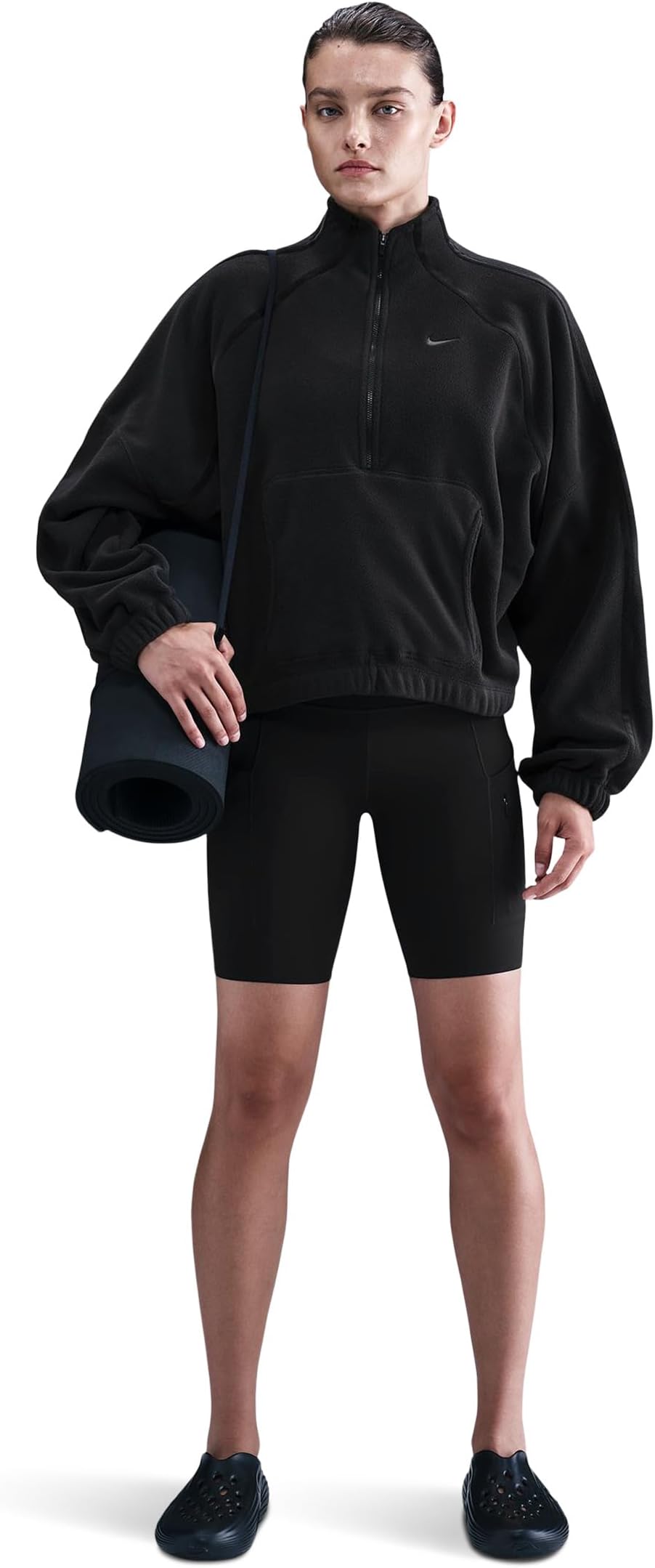 Женский топ-топ Thermo-FIT с полумолнией Polar Special Nike, Black/Dark Smoke Grey
Женский топ-топ Thermo-FIT с полумолнией Polar Special Nike, Black/Dark Smoke Grey