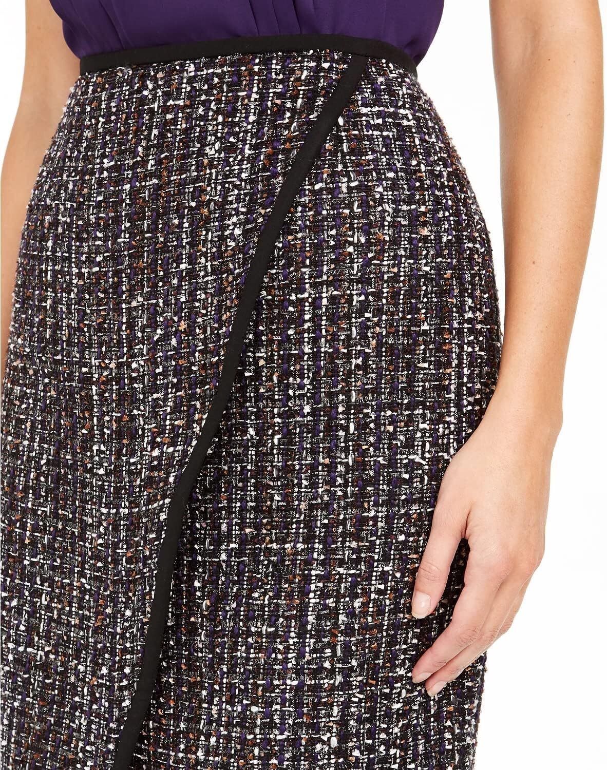 Женская твидовая юбка с напуском спереди от Calvin Klein, Night Multi
Женская твидовая юбка с напуском спереди от Calvin Klein, Night Multi