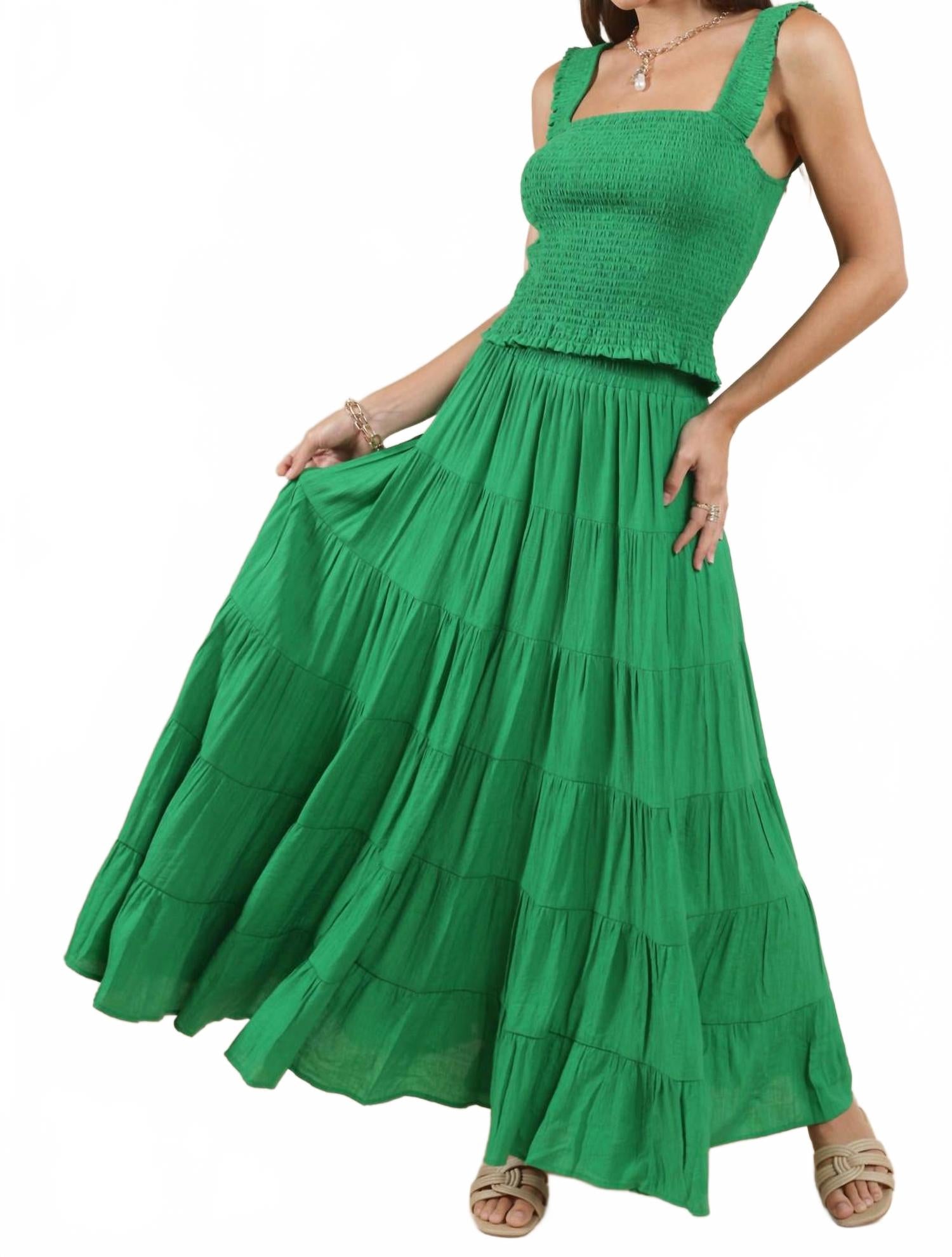 Социальная макси-юбка 2-в-1 в цвете келли грин Sadie & Sage, зеленый
Социальная макси-юбка 2-в-1 в цвете келли грин Sadie & Sage, зеленый