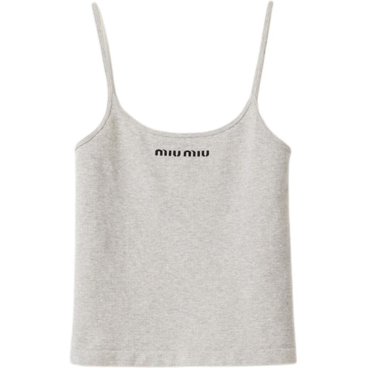 Женская майка серого цвета MIU MIU, серый
Женская майка серого цвета MIU MIU, серый