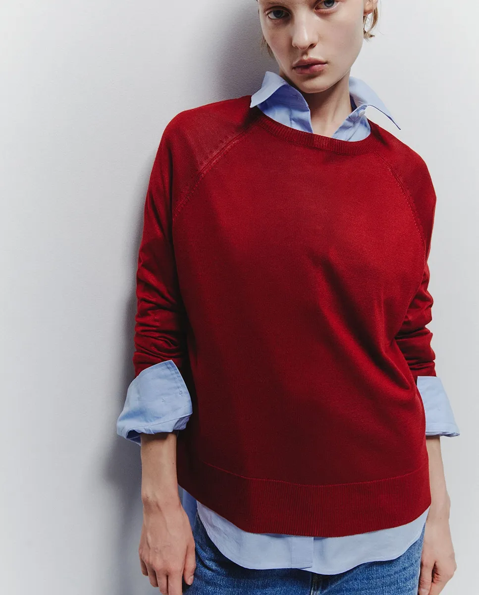 Тонкий джерси с длинным рукавом Sfera, красный
Тонкий джерси с длинным рукавом Sfera, красный