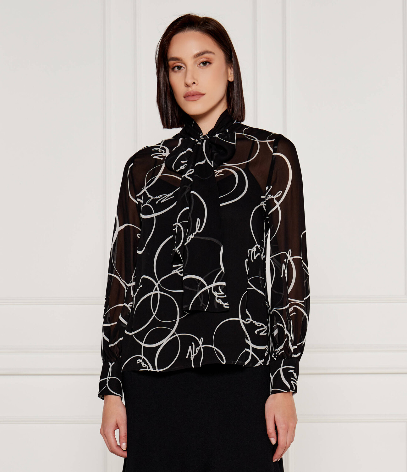 Рубашка Karl Lagerfeld Regular Fit, черный 
Рубашка Karl Lagerfeld Regular Fit, черный