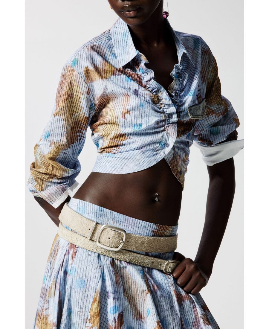 Женская полосатая рубашка с цветами Desigual, Blue
Женская полосатая рубашка с цветами Desigual, Blue