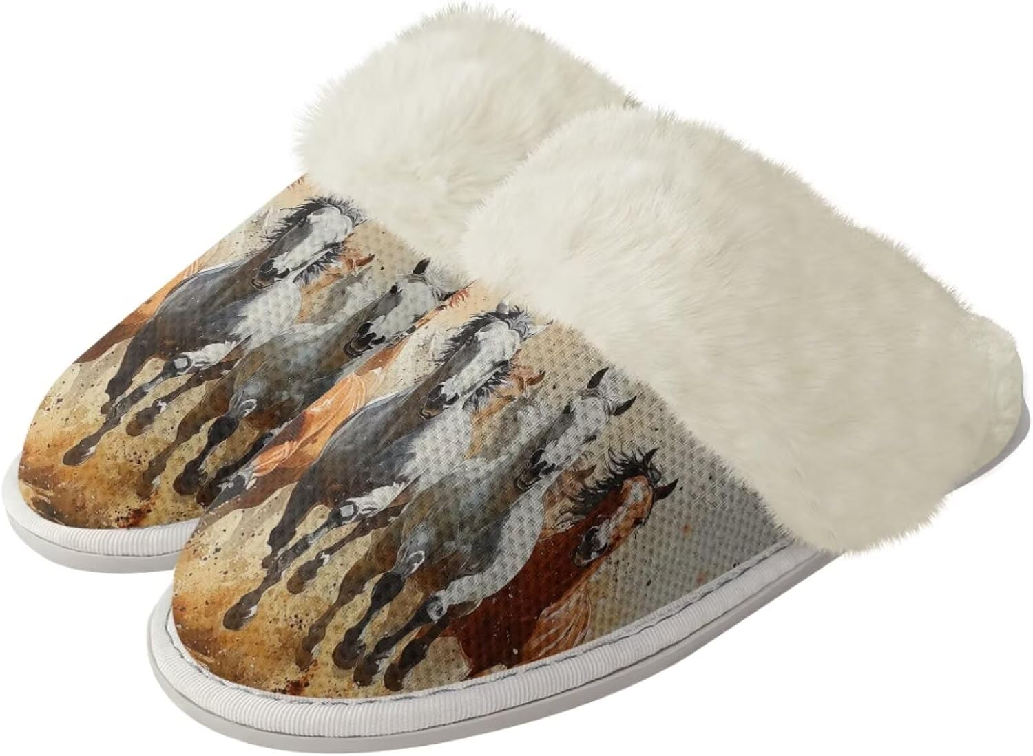 Мужские плюшевые тапочки Pointodoor для дома и улицы, теплые и уютные, легкие мягкие тапочки без шнурков, размер 3-12, Horse Print
Мужские плюшевые тапочки Pointodoor для дома и улицы, теплые и уютные, легкие мягкие тапочки без шнурков, размер 3-12, Horse Print