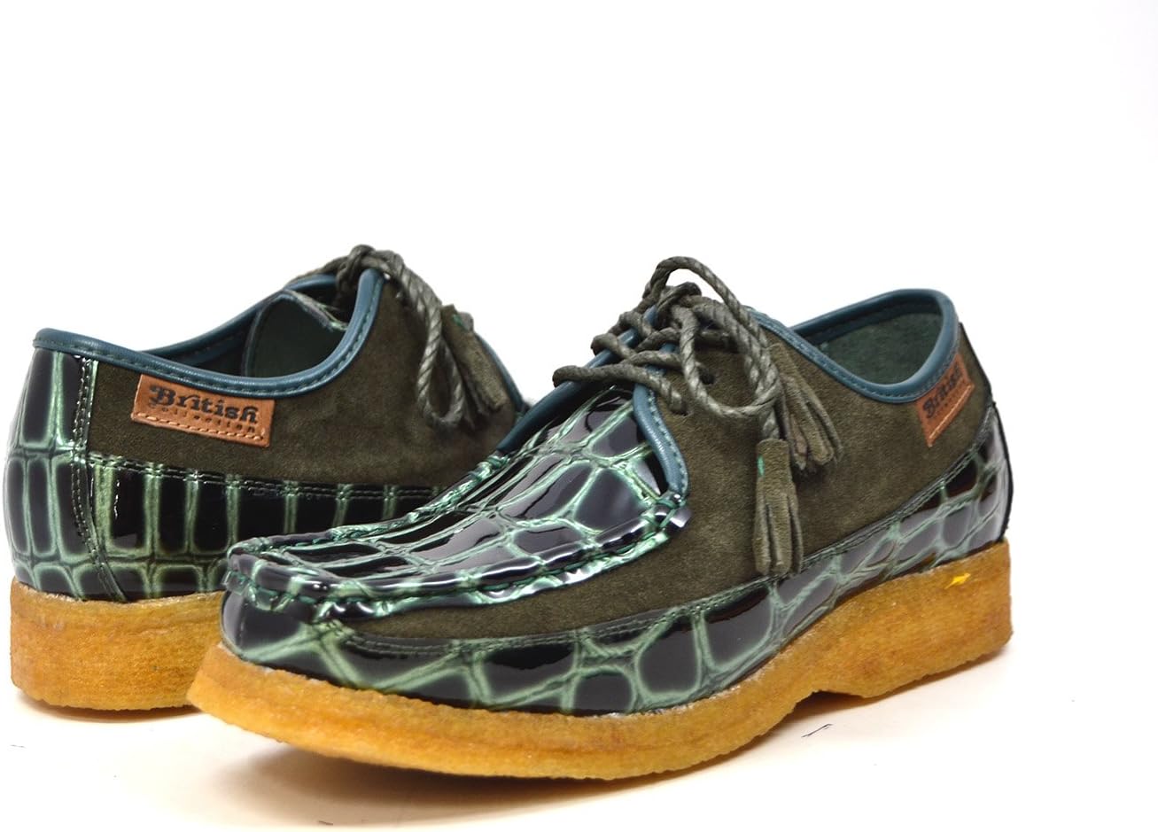 Туфли British Collection - Crown Croc Suede and Croc Lace Up Men Shoes, зеленый
Туфли British Collection - Crown Croc Suede and Croc Lace Up Men Shoes, зеленый