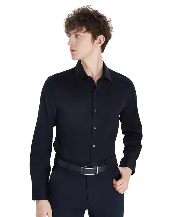 Мужская классическая сорочка из сатина Bar Iii, черный
Мужская классическая сорочка из сатина Bar Iii, черный