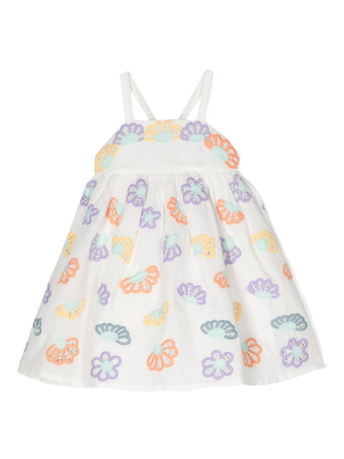 Stella McCartney Kids платье с цветочной вышивкой, белый
Stella McCartney Kids платье с цветочной вышивкой, белый