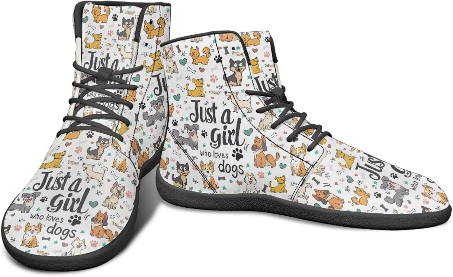 Высокие кроссовки без подъема пятки с принтом лап собак - беговые кроссовки из искусственной кожи, мужские многоцветные повседневные спортивные кроссовки Watdotory, Cartoon Puppy Pattern
Высокие кроссовки без подъема пятки с принтом лап собак - беговые кроссовки из искусственной кожи, мужские многоцветные повседневные спортивные кроссовки Watdotory, Cartoon Puppy Pattern