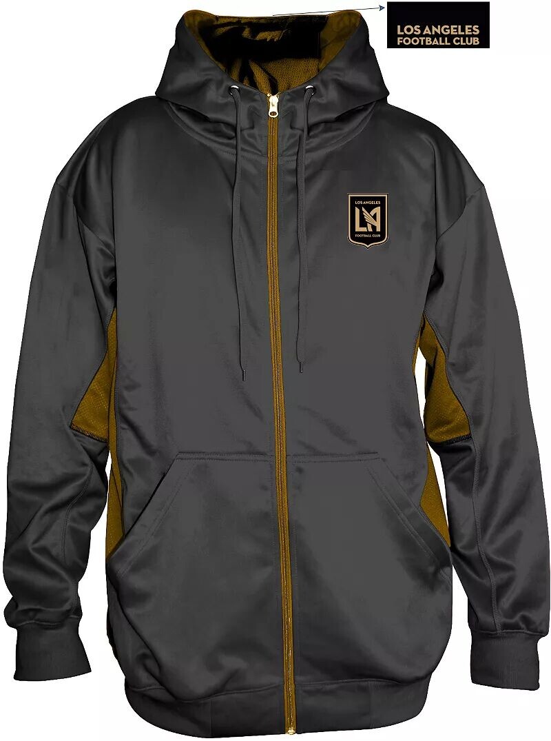Черная флисовая толстовка с молнией во всю длину MLS Big & Tall Los Angeles FC Profile Varsity
Черная флисовая толстовка с молнией во всю длину MLS Big & Tall Los Angeles FC Profile Varsity