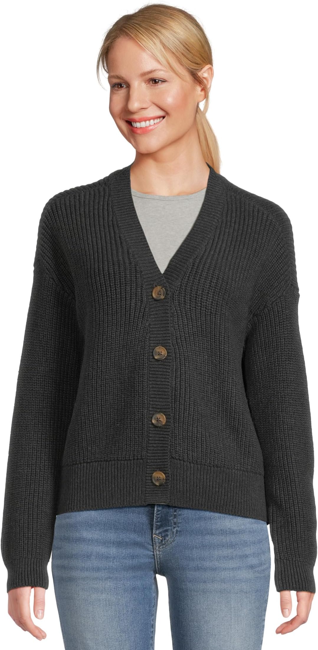 Свитер PACT Women's Luxe Knit Cropped Cardigan, Black Heather
Свитер PACT Women's Luxe Knit Cropped Cardigan, Black Heather