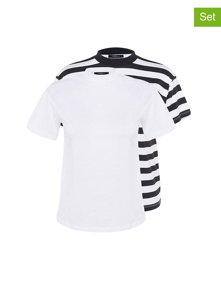 Футболка trendyol, белый/черный
Футболка trendyol, белый/черный