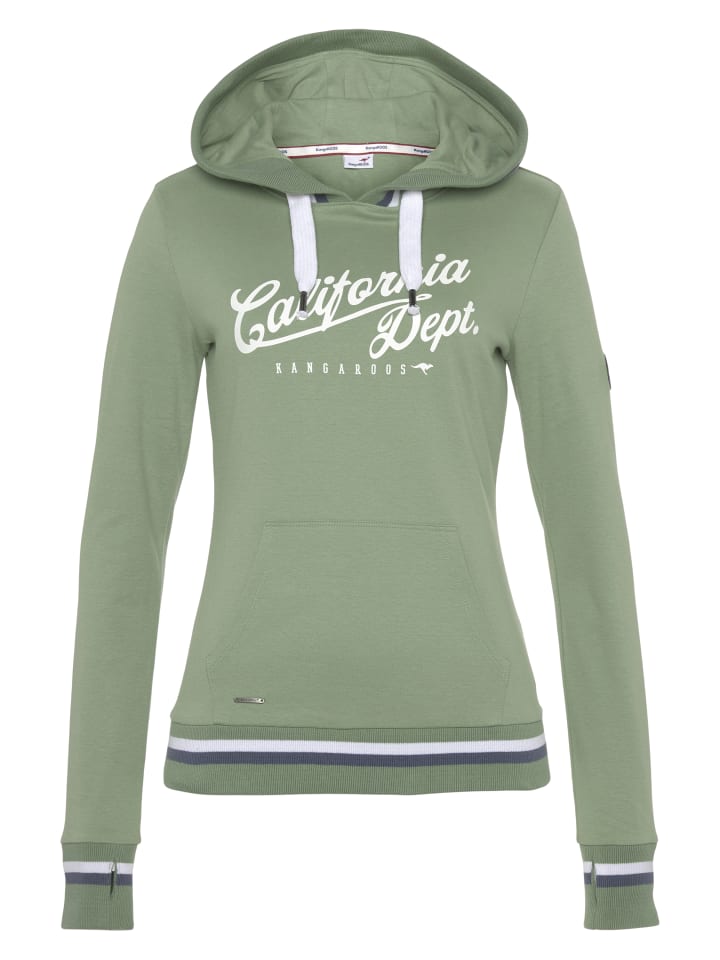 Толстовка с капюшоном Kangaroos, зеленый 
Толстовка с капюшоном Kangaroos, зеленый