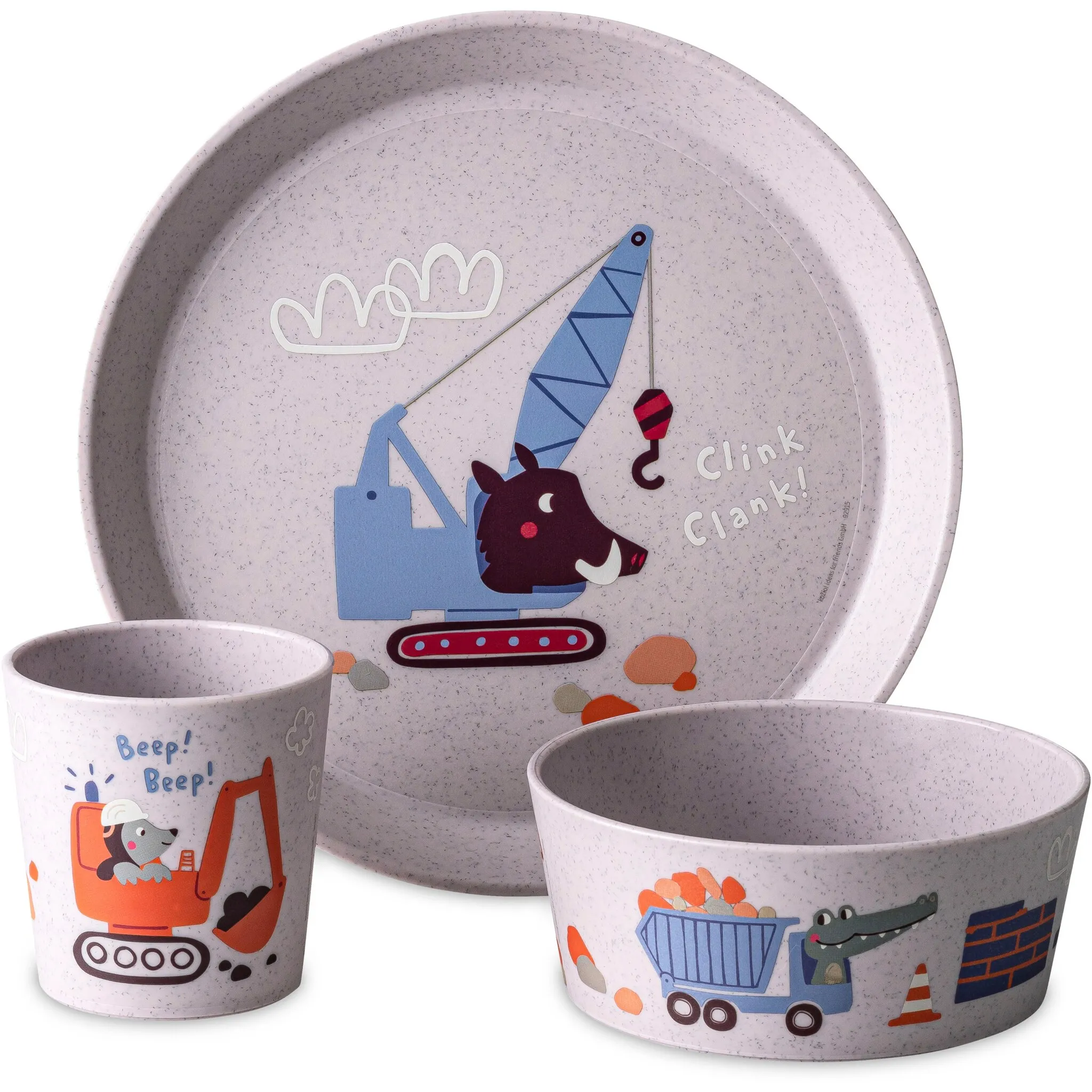 Набор детской посуды KOZIOL "Тарелочка + миска + чашка CONNECT TRUCKS", (набор, 3 предмета), 100% без меламина, подлежит вторичной переработке, CO² нейтральный, производство Германия!, цвет organic grey trucks
Набор детской посуды KOZIOL "Тарелочка + миска + чашка CONNECT TRUCKS", (набор, 3 предмета), 100% без меламина, подлежит вторичной переработке, CO² нейтральный, производство Германия!, цвет organic grey trucks