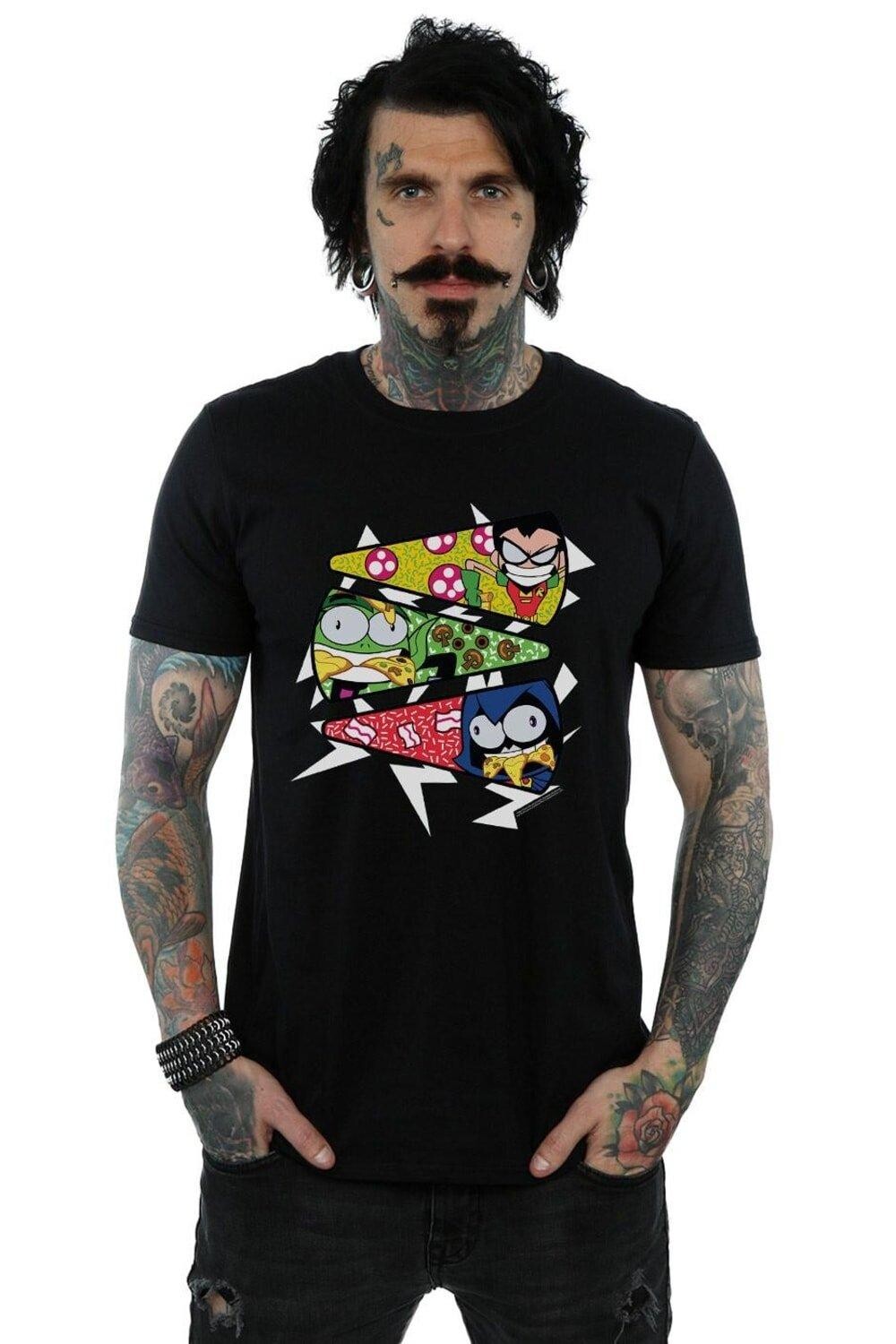 Футболка «Юные титаны, вперед, кусочки пиццы» DC Comics, черный
Футболка «Юные титаны, вперед, кусочки пиццы» DC Comics, черный