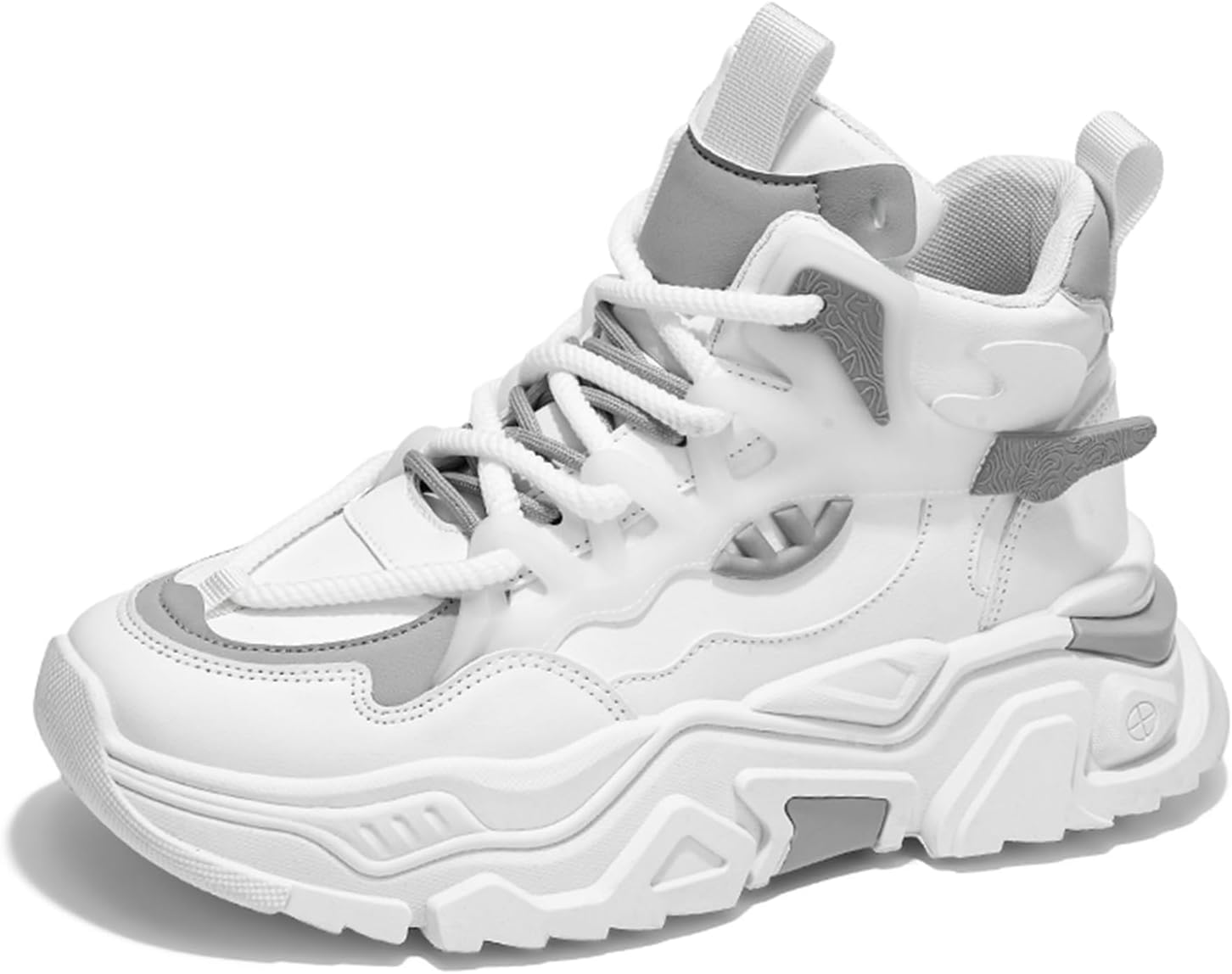 Мужские повседневные спортивные кроссовки для тенниса, работы и прогулок, массивные высокие модные кеды Spwagym, белый/серый
Мужские повседневные спортивные кроссовки для тенниса, работы и прогулок, массивные высокие модные кеды Spwagym, белый/серый