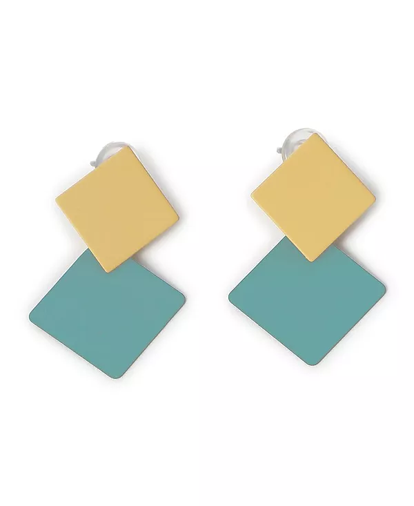 Женские позолоченные дизайнерские серьги-подвески Sohi, blue
Женские позолоченные дизайнерские серьги-подвески Sohi, blue