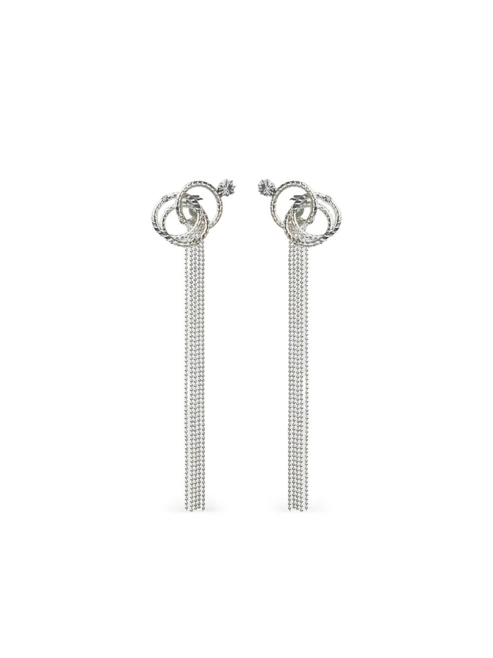 Цепочные серьги с кристаллами Peserico, серебряный
Цепочные серьги с кристаллами Peserico, серебряный