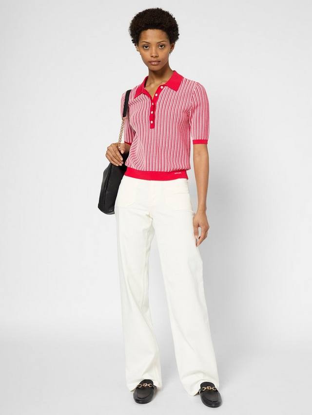 Трикотажный топ-поло в полоску от jarelle Gerard Darel, цвет Red/White
Трикотажный топ-поло в полоску от jarelle Gerard Darel, цвет Red/White