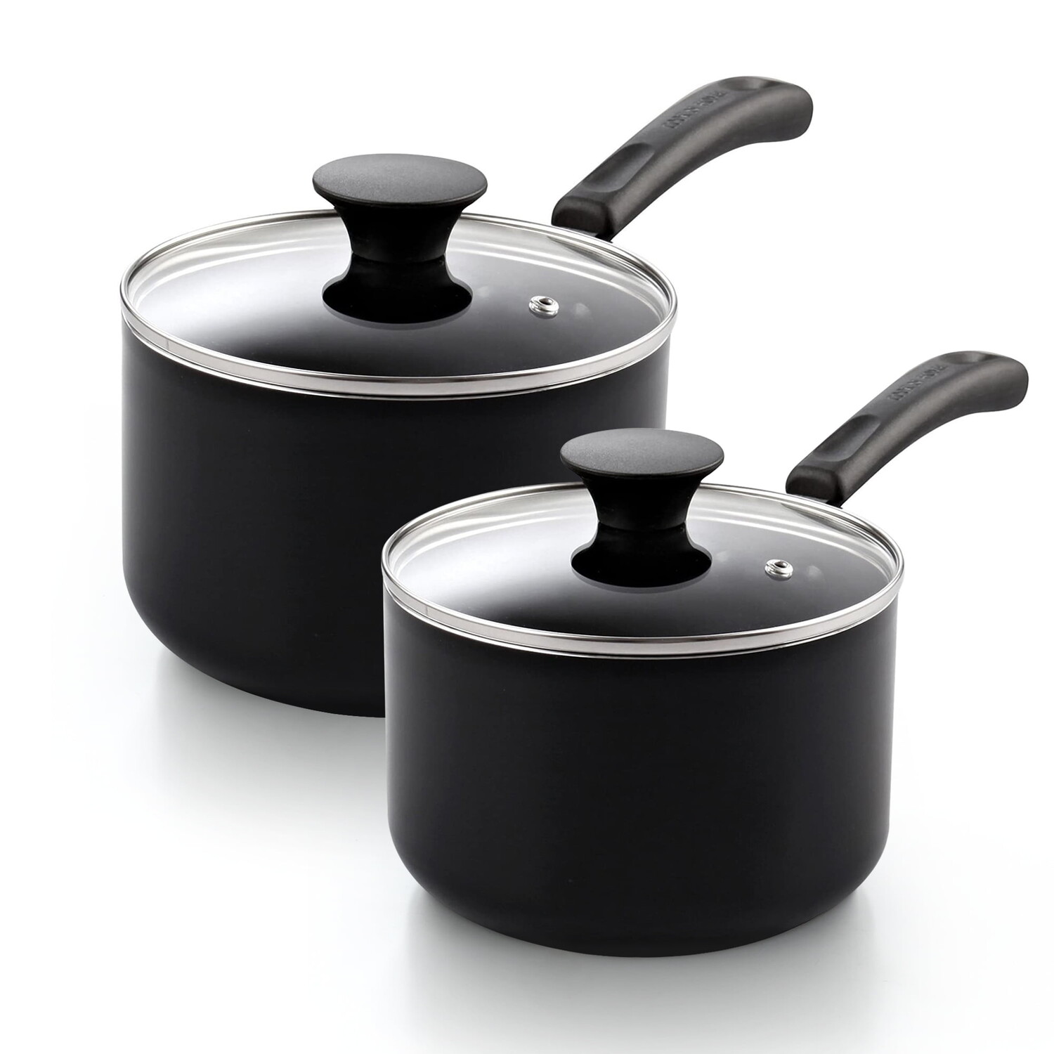 Набор кастрюль с антипригарным покрытием Cook N Home 2 шт (1 и 2 кварты), черный
Набор кастрюль с антипригарным покрытием Cook N Home 2 шт (1 и 2 кварты), черный