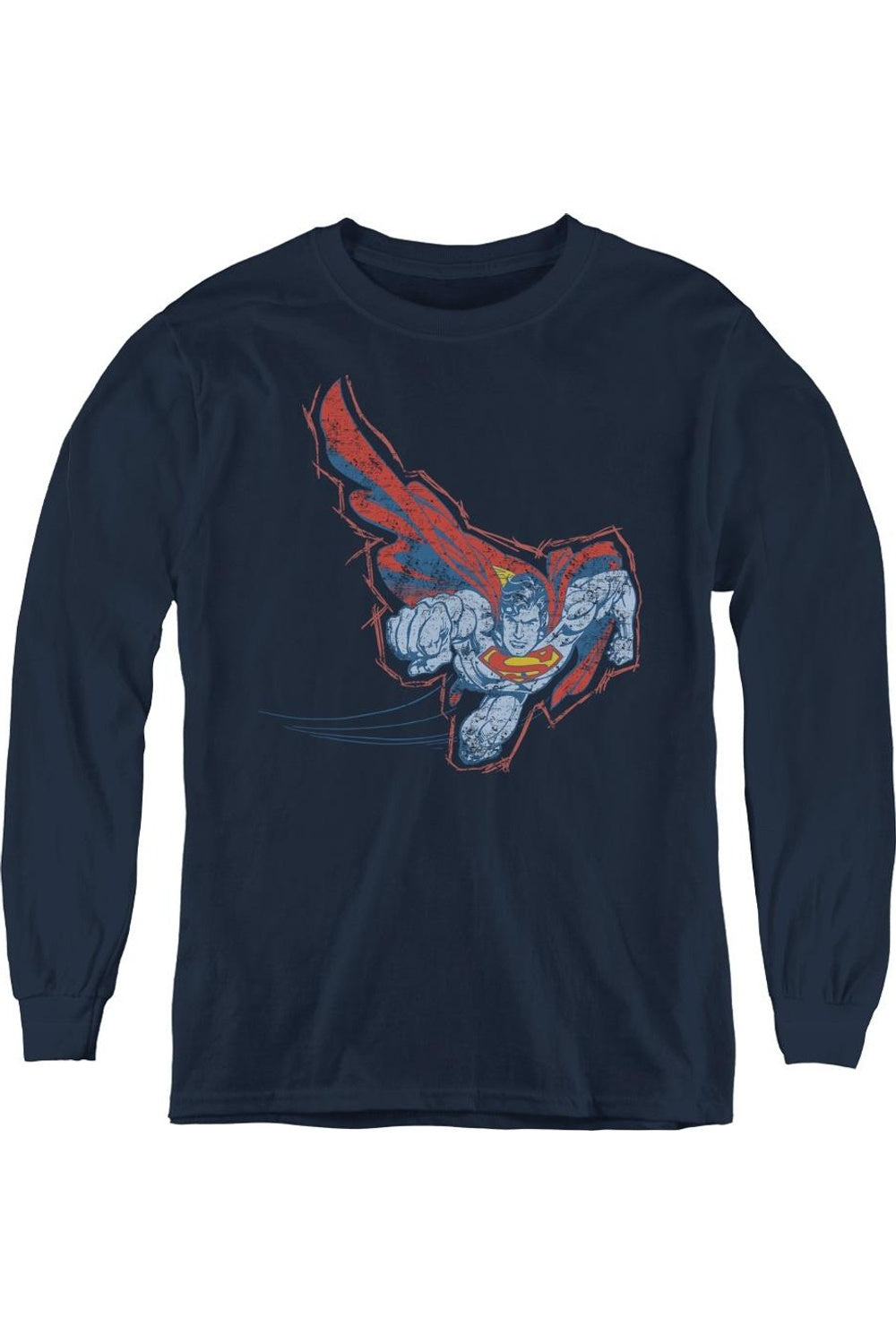 Футболка с длинным рукавом для детей Superman Scribble & Soar Gildan, темно-синий
Футболка с длинным рукавом для детей Superman Scribble & Soar Gildan, темно-синий