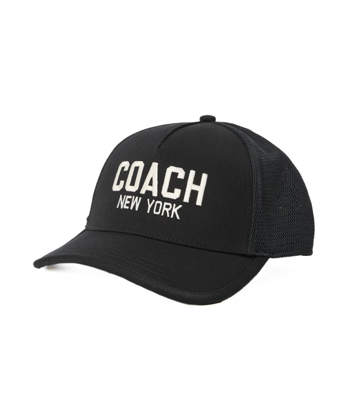 Бейсболка с вышитым логотипом Coach, черный
Бейсболка с вышитым логотипом Coach, черный
