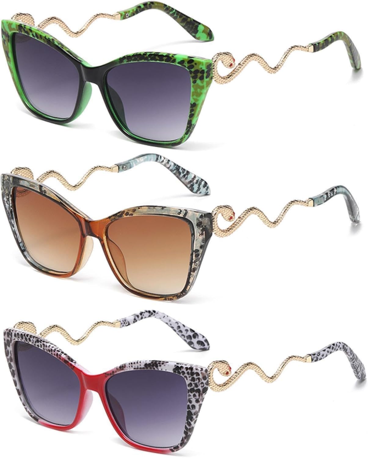 Солнцезащитные очки с защитой от УФ-излучения UV400 | «Кошачий глаз», большая оправа, градиентный оттенок | Для женщин и мужчин, для занятий спортом на открытом воздухе и вождения generic, 3pcs Z05
Солнцезащитные очки с защитой от УФ-излучения UV400 | «Кошачий глаз», большая оправа, градиентный оттенок | Для женщин и мужчин, для занятий спортом на открытом воздухе и вождения generic, 3pcs Z05