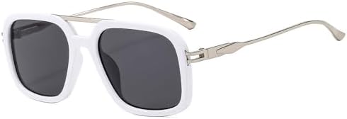 Мужские солнцезащитные очки в стиле ретро с двойной перемычкой, квадратной формы, защита от УФ-излучения UV400, модный градиент, женские солнцезащитные очки MTZJH, C4 White Gray
Мужские солнцезащитные очки в стиле ретро с двойной перемычкой, квадратной формы, защита от УФ-излучения UV400, модный градиент, женские солнцезащитные очки MTZJH, C4 White Gray