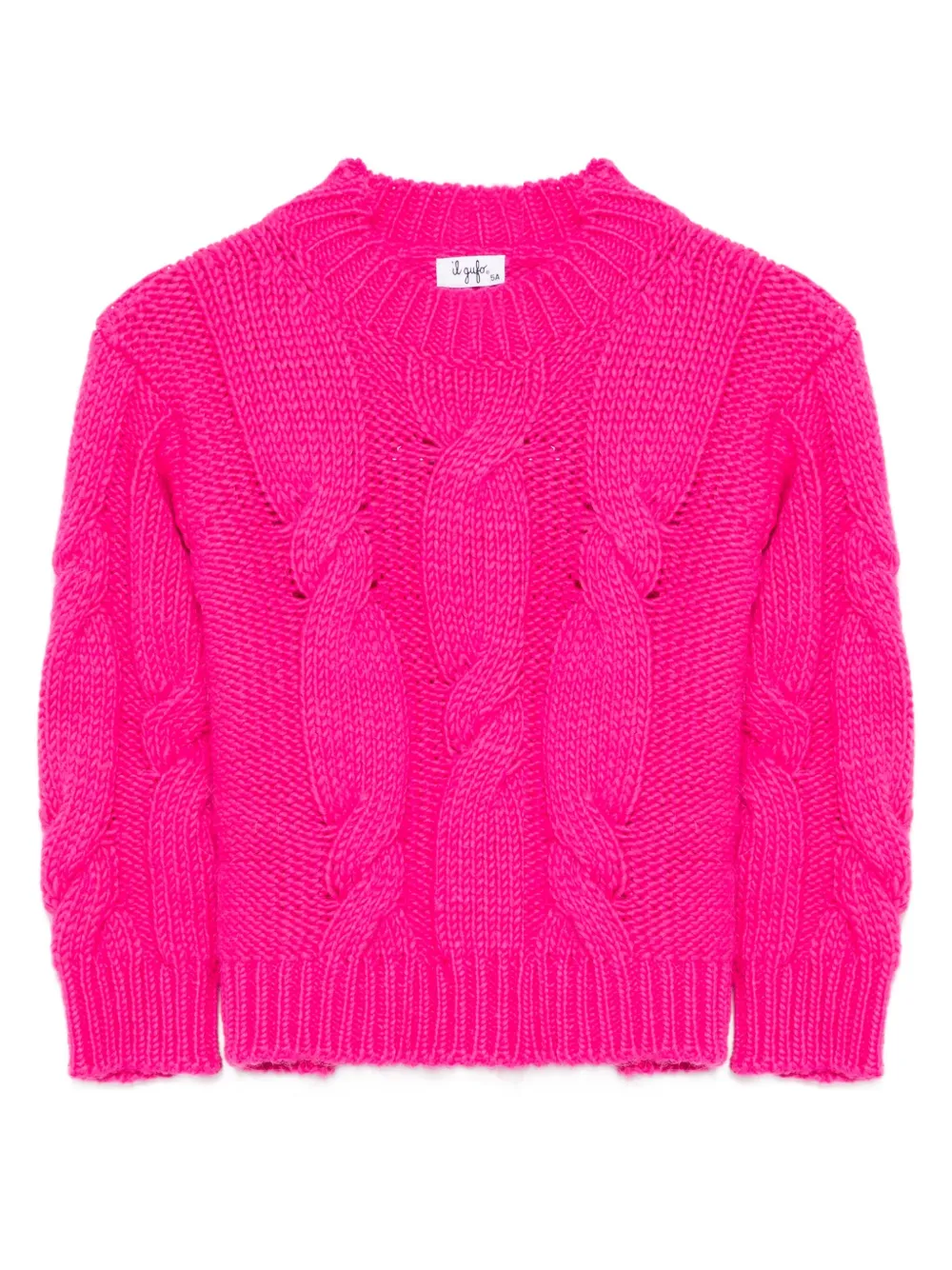 Свитер косой вязки Il Gufo, розовый
Свитер косой вязки Il Gufo, розовый