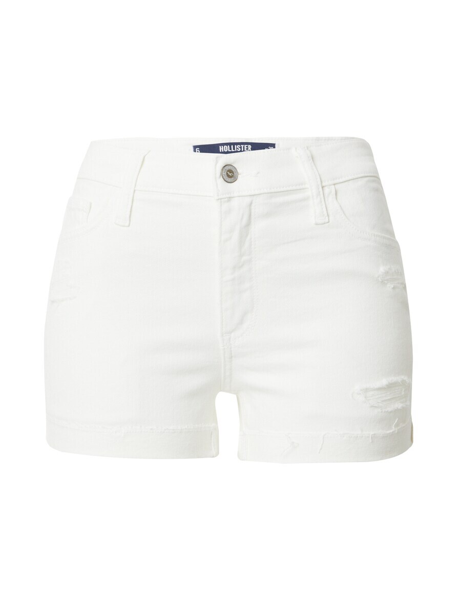 Повседневные джинсы Hollister, белый 
Повседневные джинсы Hollister, белый