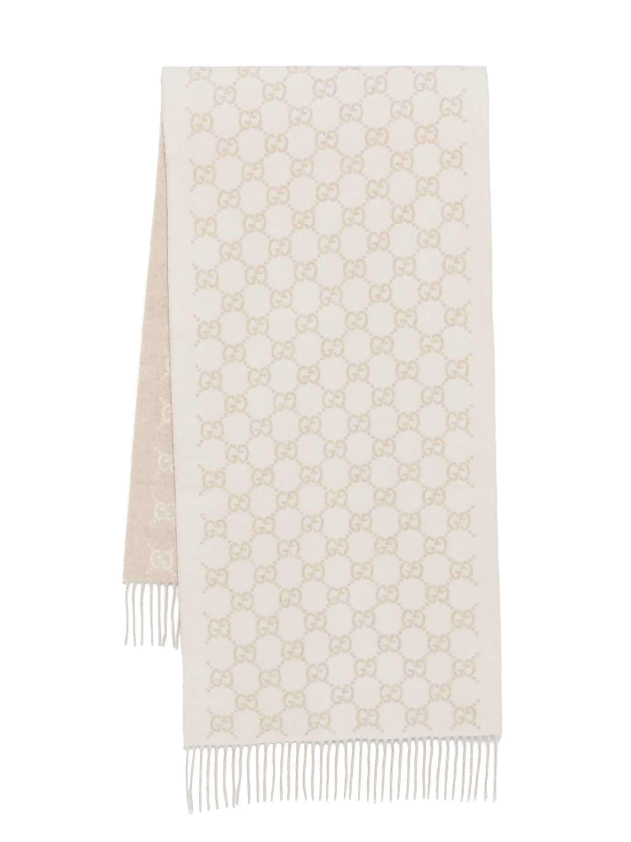 Кашемировая шаль с логотипом GG Gucci, бежевый
Кашемировая шаль с логотипом GG Gucci, бежевый