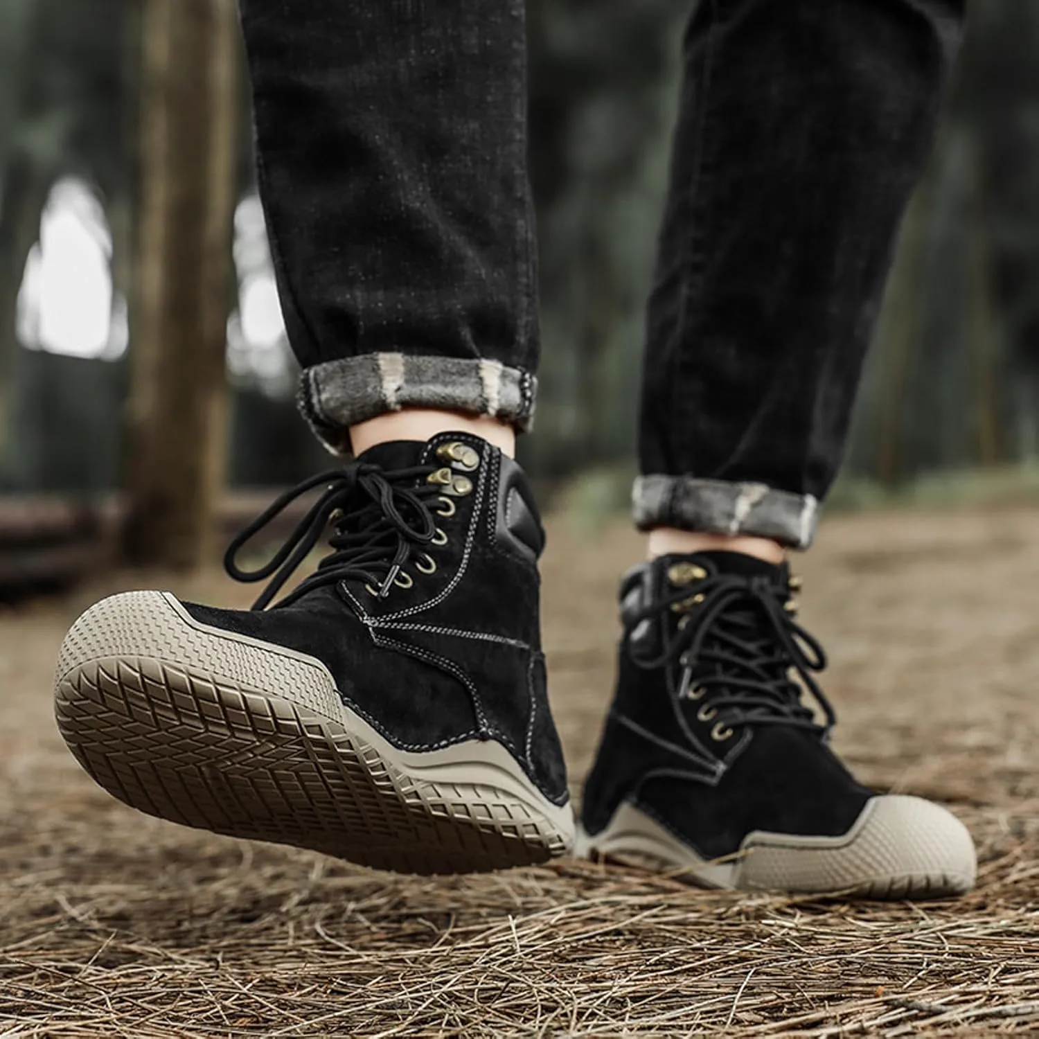 Мужские замшевые ботинки для походов AMAZIDEAL на шнуровке, модные ручной работы высокие повседневные ботинки чукка, зимние утепленные ботинки для снега, черный
Мужские замшевые ботинки для походов AMAZIDEAL на шнуровке, модные ручной работы высокие повседневные ботинки чукка, зимние утепленные ботинки для снега, черный