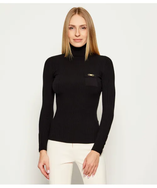 Водолазка Slim fit Elisabetta Franchi, черный 
Водолазка Slim fit Elisabetta Franchi, черный