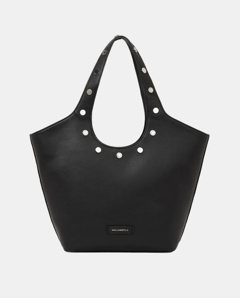 Сумка-тоут с заклепками Karl Lagerfeld, черный
Сумка-тоут с заклепками Karl Lagerfeld, черный
