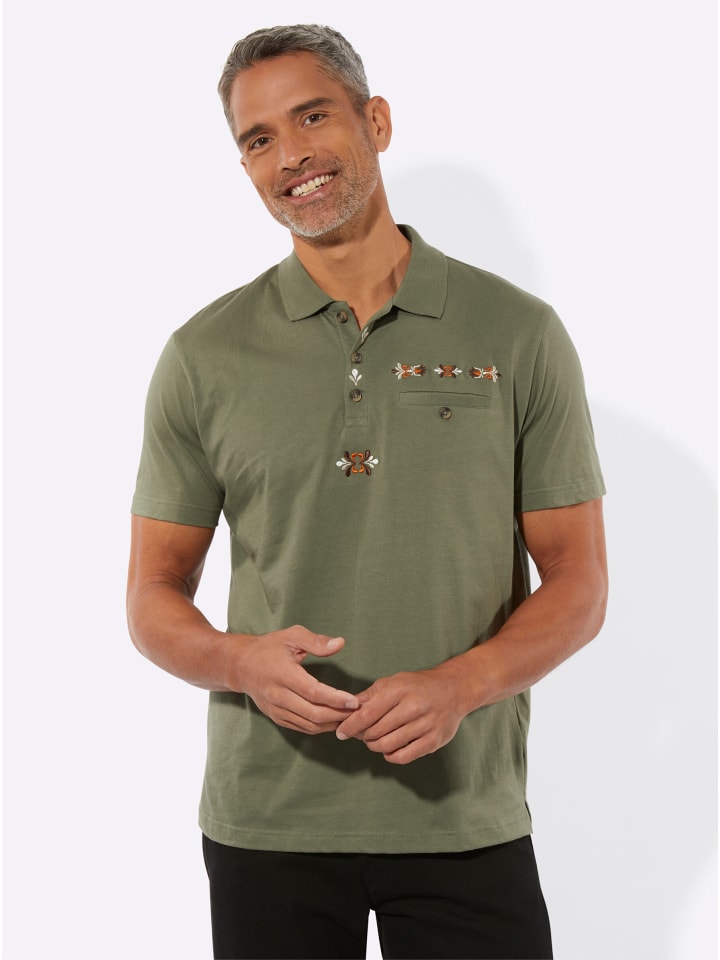 Рубашка поло цвета хаки Sieh an!
Рубашка поло цвета хаки Sieh an!