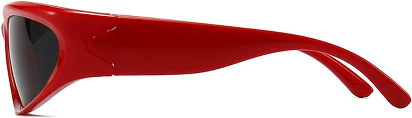 Laureles Модные солнцезащитные очки-обтекатели для женщин, винтажные зеркальные очки в стиле хип-хоп, мужские стильные очки с защитой от УФ-излучения UV400, Red-grey
Laureles Модные солнцезащитные очки-обтекатели для женщин, винтажные зеркальные очки в стиле хип-хоп, мужские стильные очки с защитой от УФ-излучения UV400, Red-grey