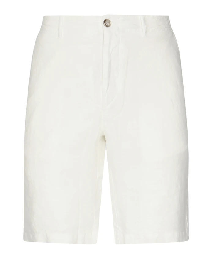 Белые льняные шорты-бермуды с карманами Fedeli, белый
Белые льняные шорты-бермуды с карманами Fedeli, белый