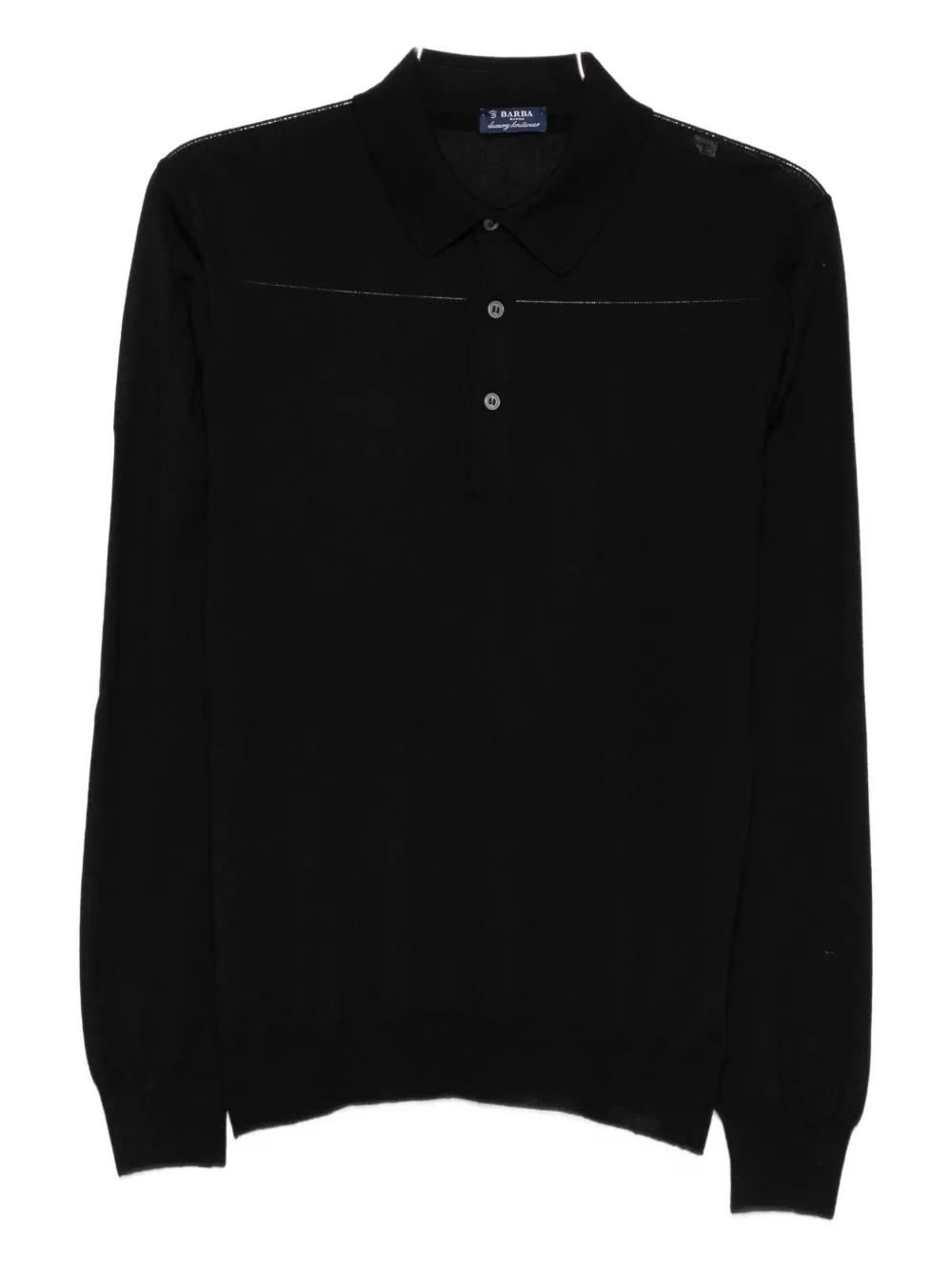 Свитер с воротником поло Barba, черный
Свитер с воротником поло Barba, черный