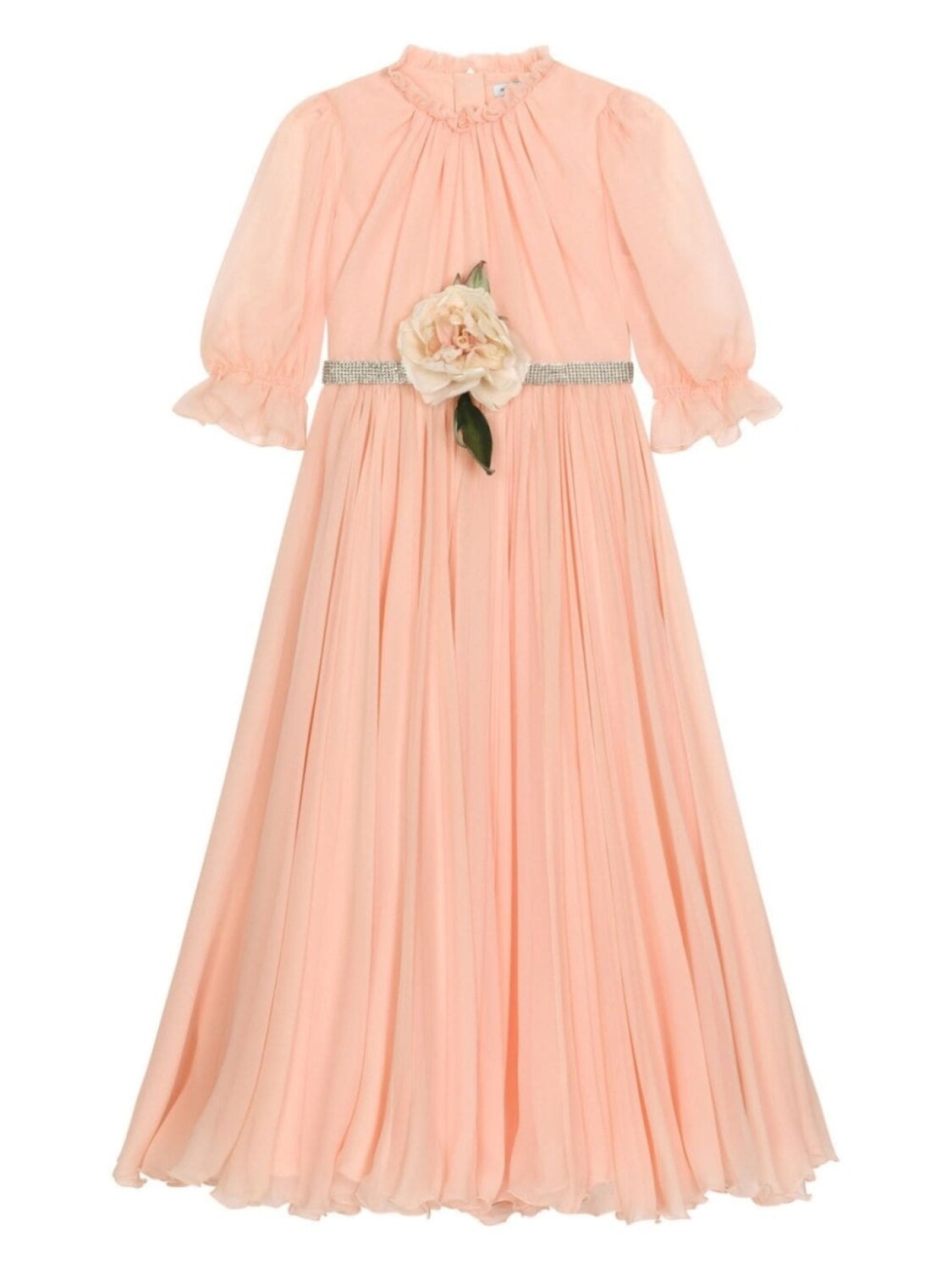 Dolce & Gabbana Kids шифоновое платье с цветочной аппликацией, розовый
Dolce & Gabbana Kids шифоновое платье с цветочной аппликацией, розовый