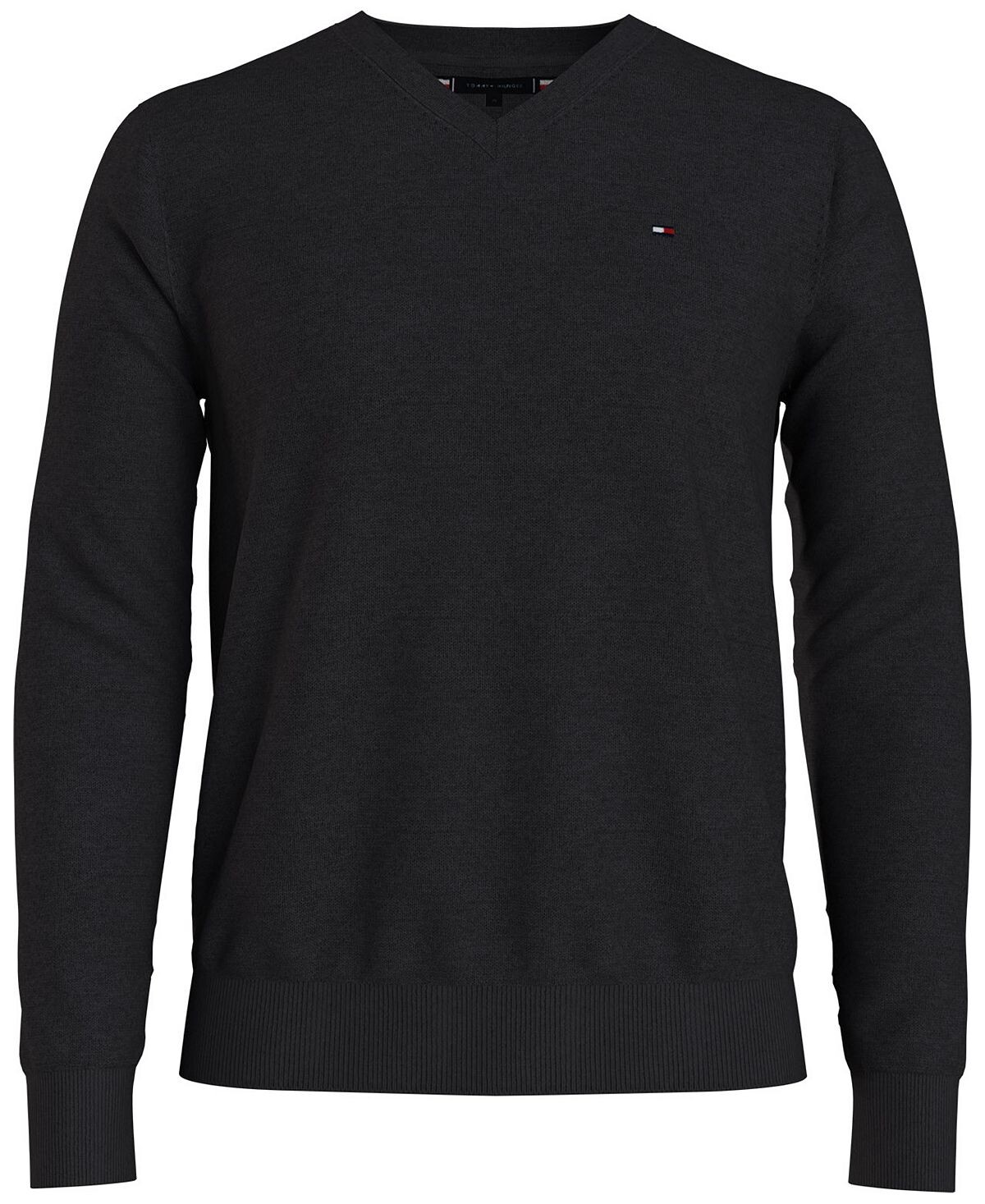 Мужской однотонный свитер с v-образным вырезом Essential Tommy Hilfiger 
Мужской однотонный свитер с v-образным вырезом Essential Tommy Hilfiger