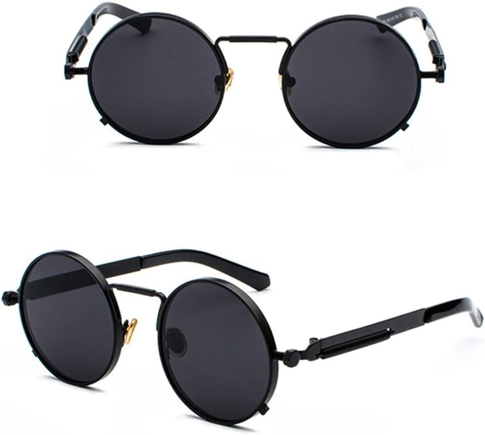 Мужские солнцезащитные очки в стиле стимпанк с металлической оправой, ретро-винтаж, круглые, для женщин, черные, с защитой от УФ-излучения UV400 (полностью черные, один размер) YASHUNJIA, Full Black
Мужские солнцезащитные очки в стиле стимпанк с металлической оправой, ретро-винтаж, круглые, для женщин, черные, с защитой от УФ-излучения UV400 (полностью черные, один размер) YASHUNJIA, Full Black